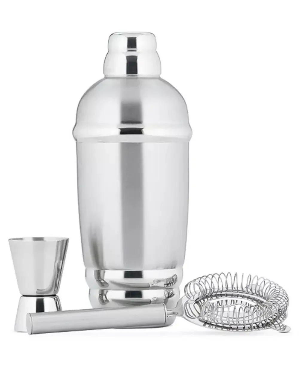 Lenox Tuscany Classics Collection Stainless Steel Cocktail Shaker Set New